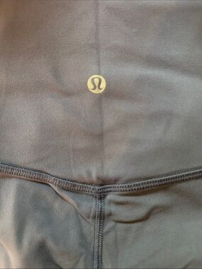 lululemon athletica Black Leggings with Gold Logo